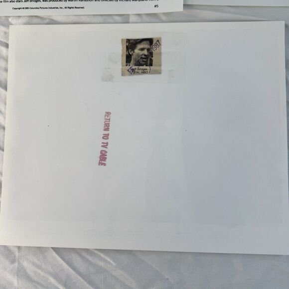 1985 Press Photos Lot Of 8 Jagged Edge Glenn Close Jeff Bridges Columbia Picture - Picture 12 of 12